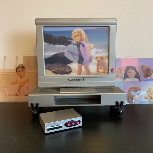 american girl tv set
